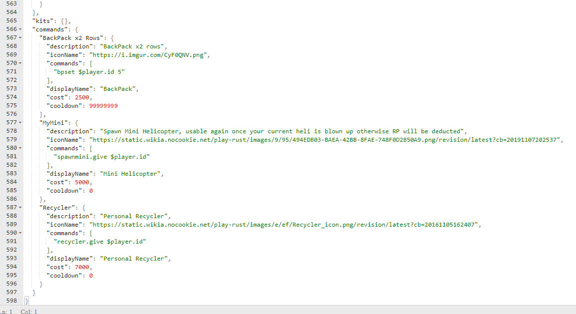 uMod Server_reward shop Backpack Upgrader Community