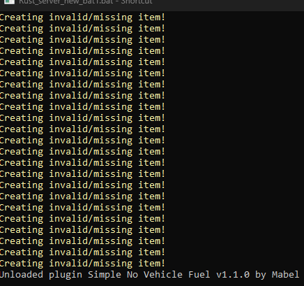console spam