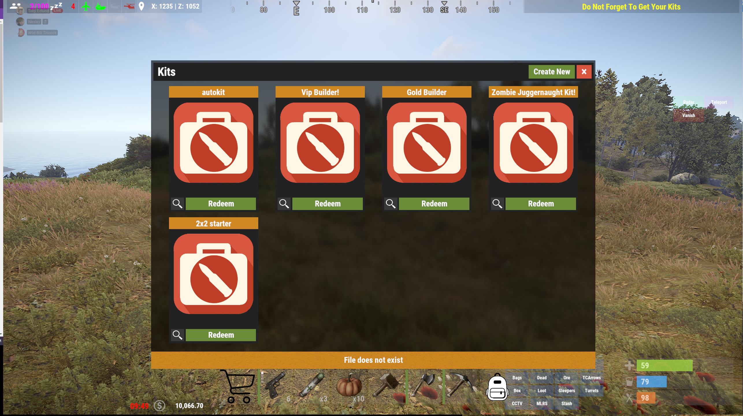 kits not working