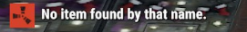 No item found