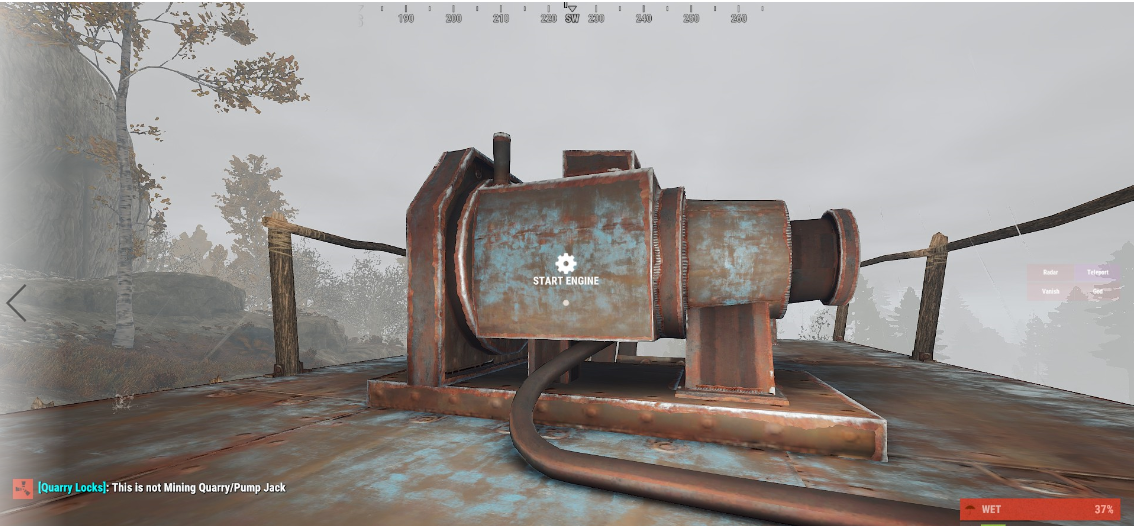 uMod Cannot bypass "this is not mining quarry/pumpjack" Quarry Lock